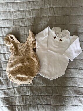 Gap Sweater Romper + Ferrari Bodysuit, 0-3mo